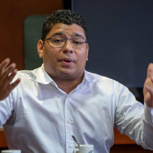 El diputado Luis Peláez durante una sesión en la Asamblea de Antioquia. FOTO: ESNEYDER GUTIÉRREZ