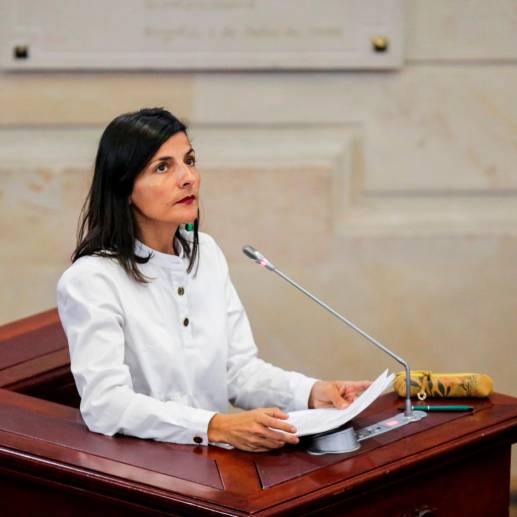 Irene Vélez enfrenta su segundo debate de moción de censura en menos de tres meses. FOTO COLPRENSA 