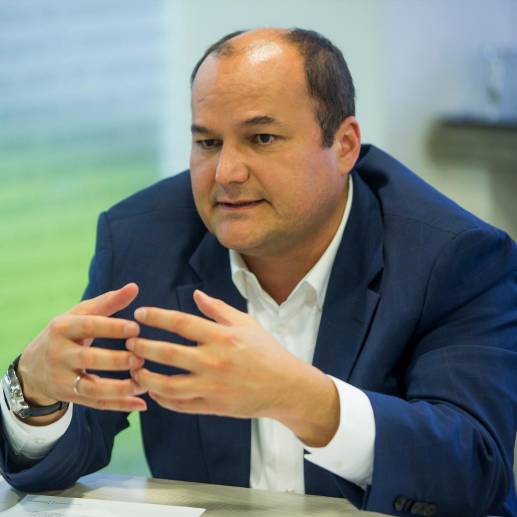 Mauricio Ossa es el presidente de Odinsa. FOTO Carlos Velásquez