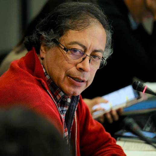 El presidente, Gustavo Petro, anunció la apertura de la segunda mesa de diálogos de su Gobierno. FOTO: Cortesía Presidencia