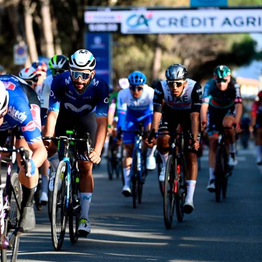 Fernando Gaviria (segundo en la imagen) muestra un gran nivel en la escuadra española. FOTO CORTESÍA @GettySport
