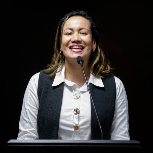 La ministra señaló, en el mismo evento, que la reforma a la salud “evitaría que se acaben” las EPS. FOTO: COLPRENSA