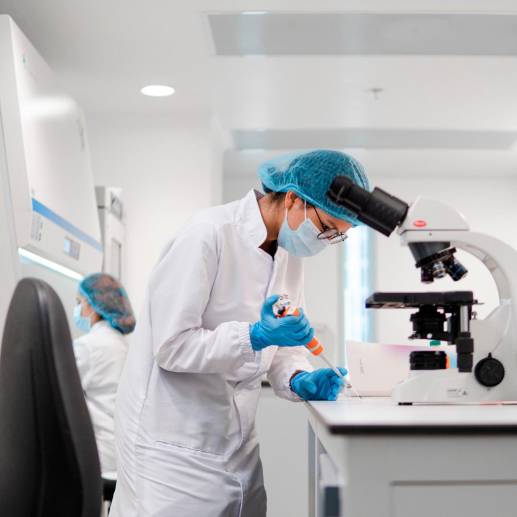 Por el momento, el laboratorio cuenta con 28 empleados, 17 de ellos mujeres. En total, en todo el megaproyecto se esperan generar alrededor de 500 empleos directos. Foto: Cortesía