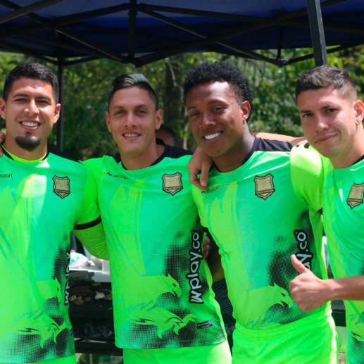 El equipo que dirige Lucas González está listo para el duelo del miércoles, en la noche, ante Santa Fe, por fase preliminar de la Copa Sudamericana. FOTO CORTESÍA ÁGUILAS DORADAS
