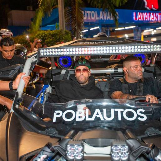 Nicky Jam escogió a Medellín, la tierra que según él le devolvió la vida, para presentar la canción <i>69</i>, que canta al lado de Feid. FOTO Esneyder Gutiérrez.