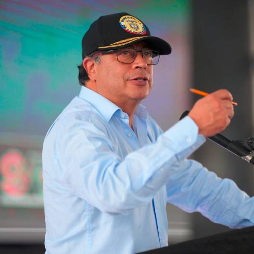 El presidente, Gustavo Petro, aseguró que el ELN está alejado de la paz por el atentado de Catatumbo en el que asesinaron a 9 soldados y dejaron a otros 8 heridos. FOTO: Cortesía PresidenciaQ