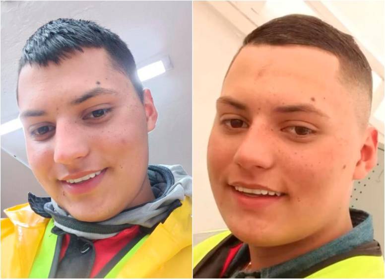 Stiven Vega Contreras, joven que fue arrollado por un vehículo en una obra en Bogotá. FOTOS: TOMADA DE REDES SOCIALES