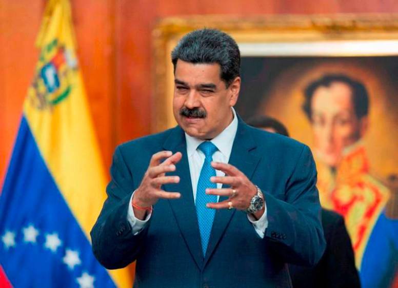 Maduro no recibió muy bien las razones por las que EE. UU. dice no quitarles las sanciones, los acusó de “extremistas, “lacayos” y “peleles”. FOTO: EFE 