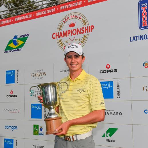 Nicolás Echavarría sigue el camino ascendente. FOTO Federación Colombiana de Golf