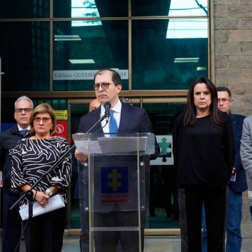 Francisco Barbosa hizo el anuncio este jueves en el búnker de la Fiscalía en Bogotá. FOTO: CORTESÍA FISCALÍA