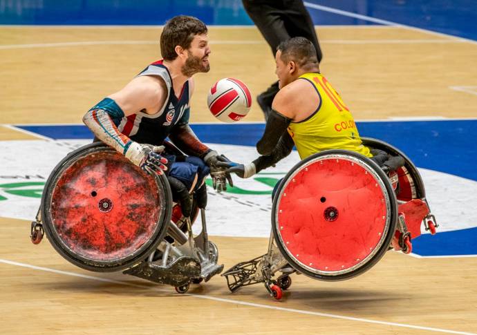 Medellín fue la casa de La Copa América de Rugby en silla de ruedas. Foto Juan Antonio Sánchez Ocampo