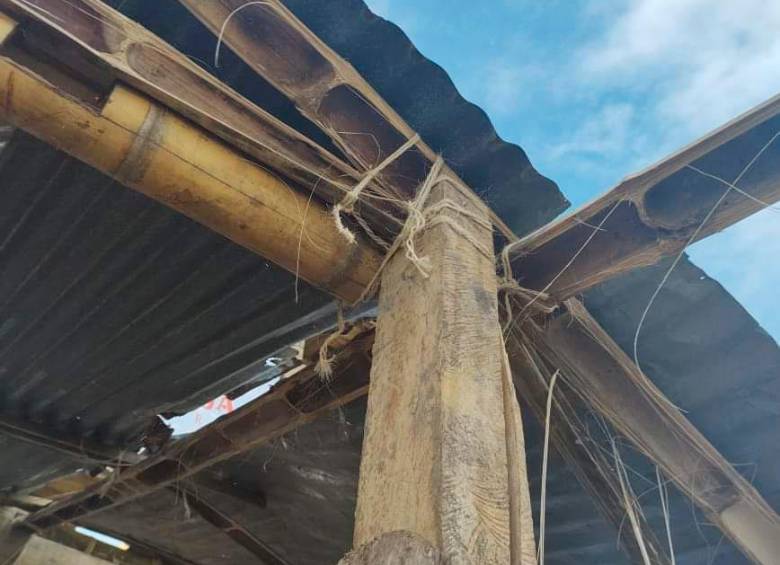 Así lucía la estructura que colapsó en El Espinal, Tolima. FOTO: COLPRENSA