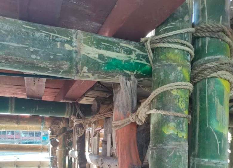 Así lucía la estructura que colapsó en El Espinal, Tolima. FOTO: COLPRENSA