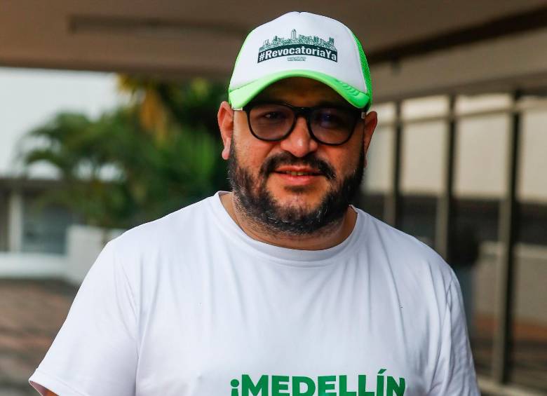 Andrés El Gury Rodríguez ha sido el principal vocero de la revocatoria y confía en que Quintero se irá. FOTO manuel saldarriaga