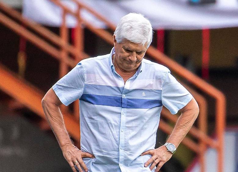 Julio Comesaña, técnico del Junior. FOTO CARLOS VELÁSQUEZ