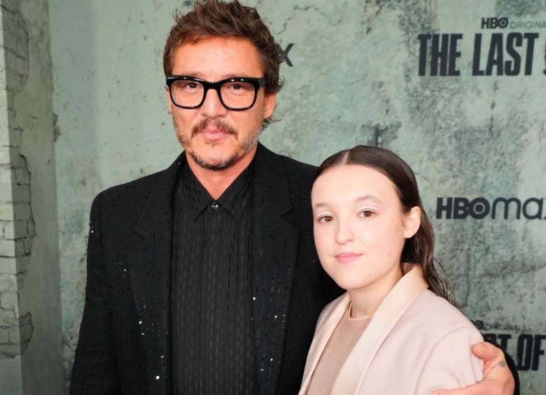 Pedro Pascal y Bella Ramsey en el estreno de la serie. FOTO Cortesía HBO