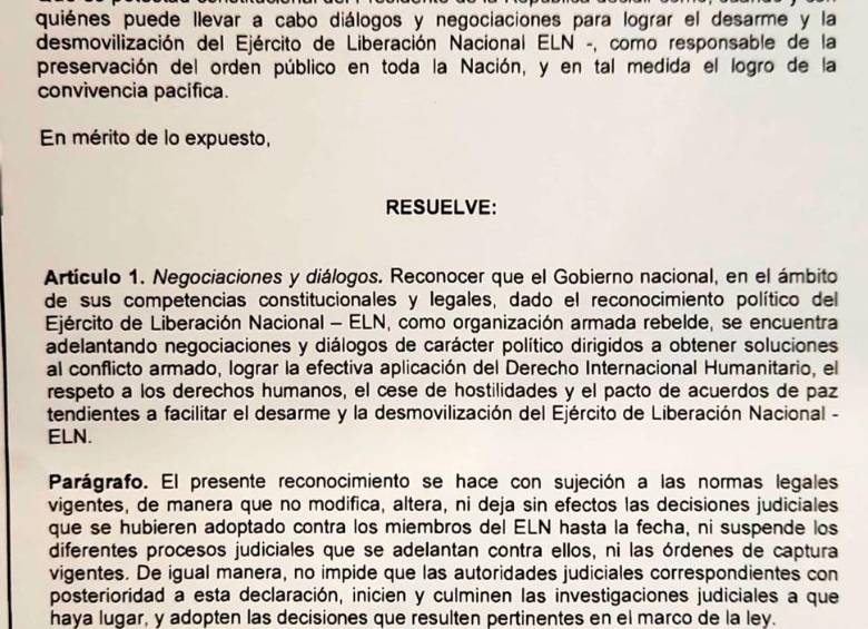 Presidente Petro firmó decreto que reconoce al ELN como “organización armada rebelde” 