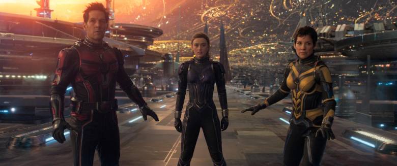 Ant-Man, su hija y The Wasp en una imagen de la película. FOTO Cortesía 