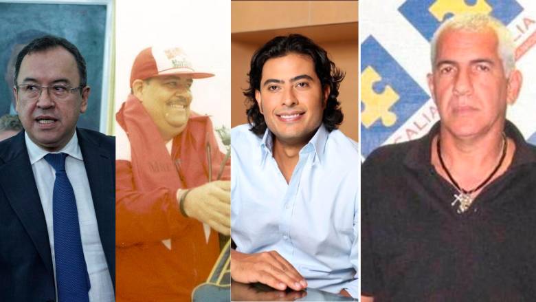 De inzquierda a derecha, Alfonso Prada, Samuel Lopesierra, Nicolás Petro y Alfonso Hilsaca. FOTOS COLPRENSA Y CORTESÍA 
