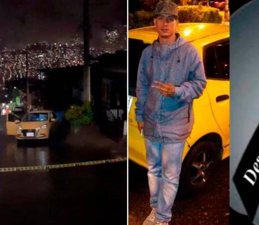 El taxista fue identificado como Sergio Andrés Isaza Jaramillo, tenía 32 años. FOTOS Cortesía