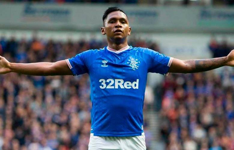 Alfredo Morelos ha anotado 112 goles con el Rangers. FOTO: EFE