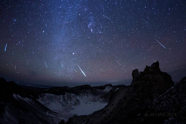 La lluvia de estrellas Gemínidas se verá entre el 13 y 15 de diciembre. FOTO: NASA