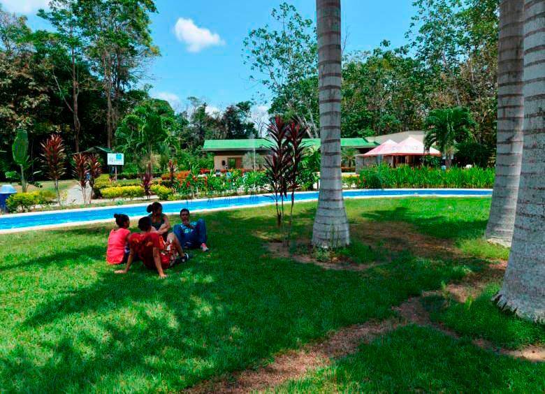 Aspecto del parque recreativo Zungo en Urabá, propiedad de Comfamiliar Camacol. FOTO cortesía