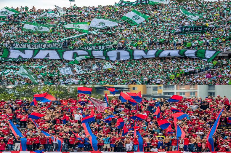 El clásico antioqueño es uno de los partidos más interesantes de la décima fecha de la Liga Betplay. FOTO: JAIME PÉREZ