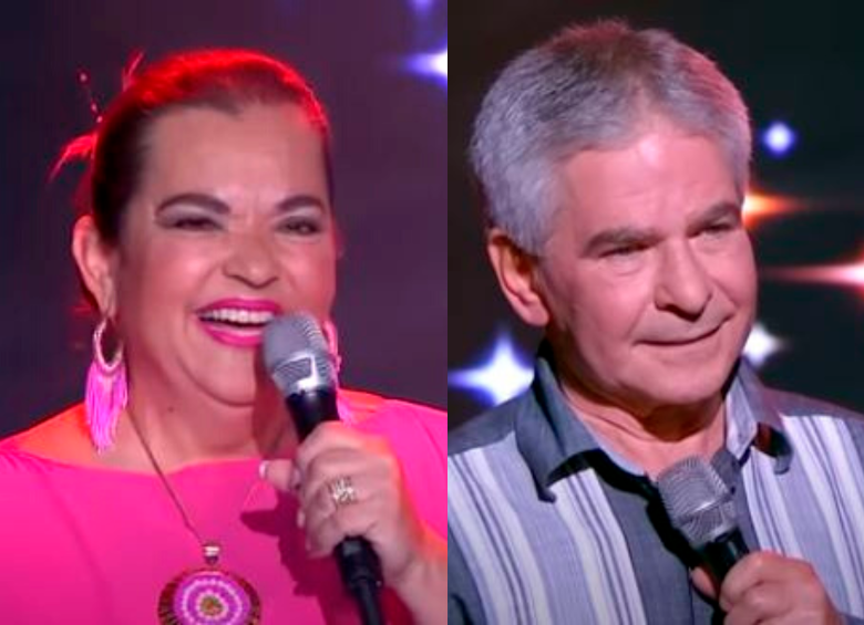 Ninfa Patricia y Gustavo Rodas son la pareja del momento en la televisión colombiana. Se enamoraron en La Voz Senior y demostraron su amor frente a todo el público. FOTOS: Youtube La Voz Colombia