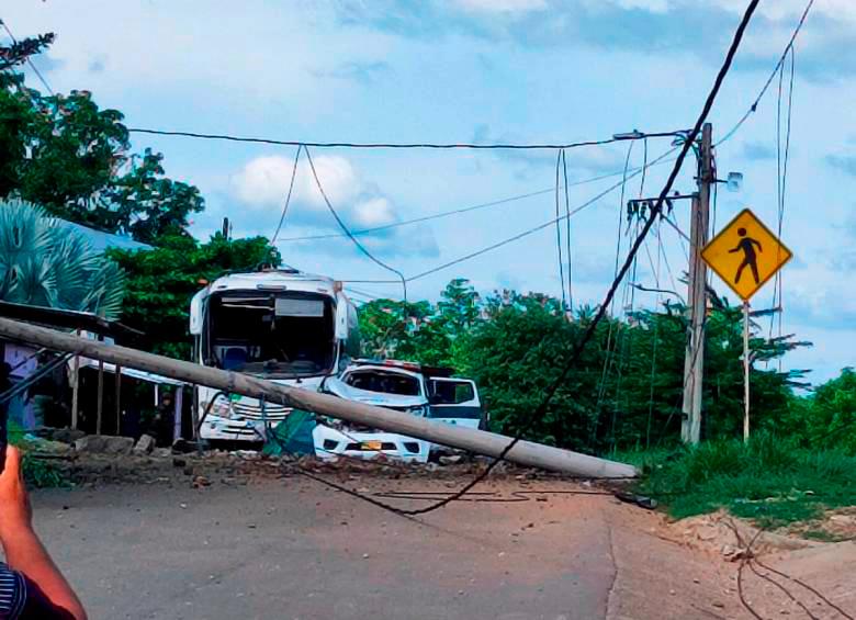 El atentado en Tibú dejó tres muertos y varios heridos. FOTO: Cortesía 