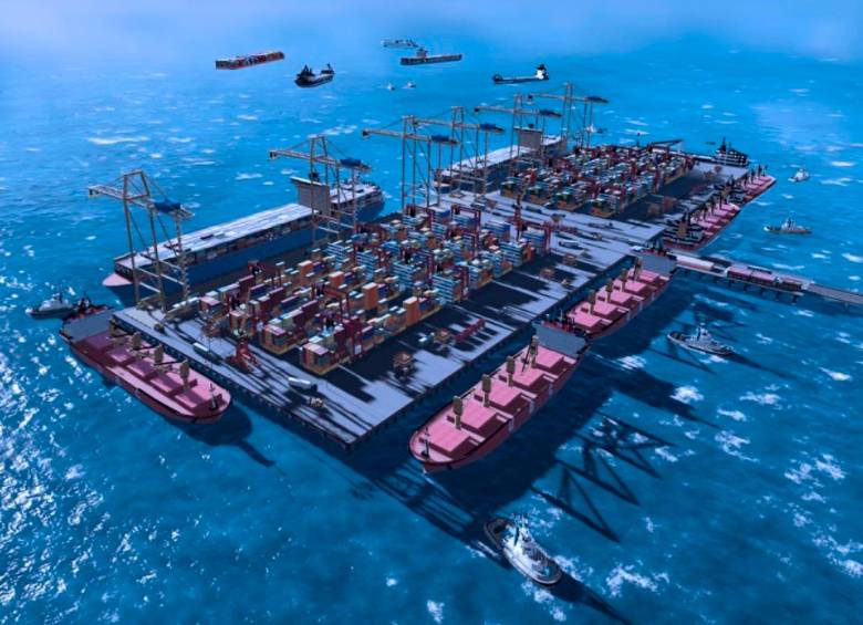 Puerto Antioquia contará con una plataforma costa afuera conectada a través de un viaducto marítimo y un terminal en tierra. FOTO Cortesía.