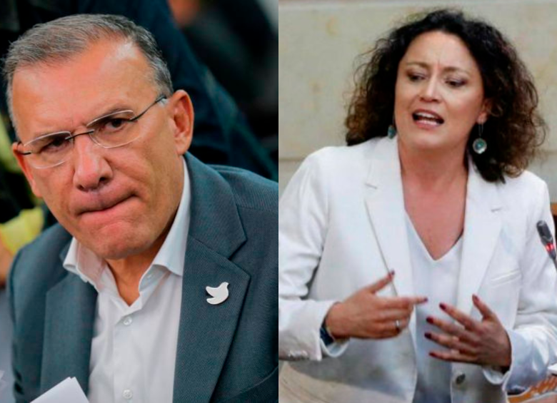 El presidente del Congreso, Roy Barreras, y la senadora del Partido Alianza Verde, Angélica Lozano, protagonizaron un agarrón en redes sociales por la polémica reforma política y las listas cerradas FOTOS ARCHIVO