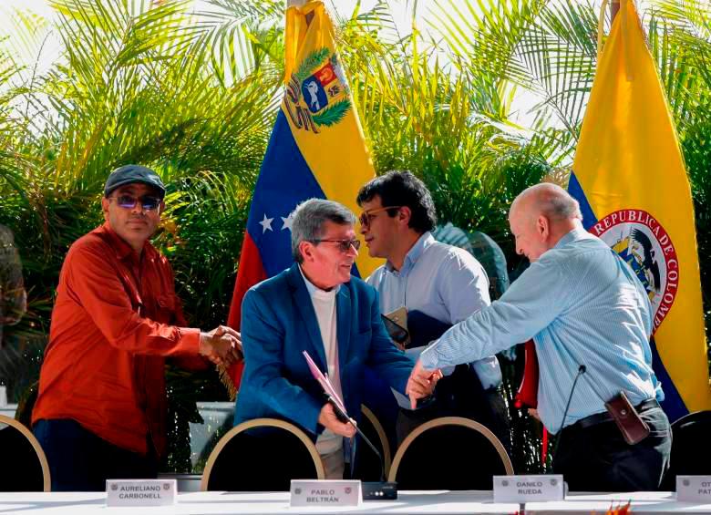 La mesa de negociación finalizó su primer ciclo de conversaciones durante el Gobierno Petro en diciembre del año pasado. FOTO: COLPRENSA
