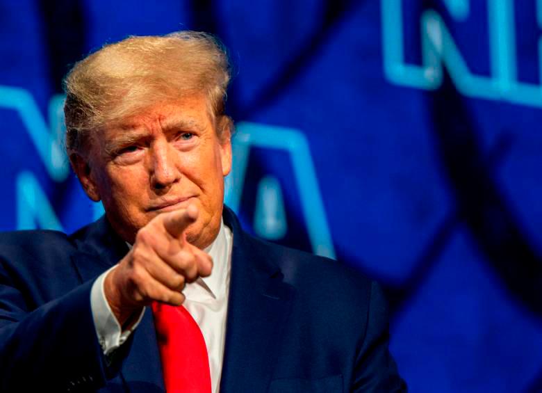 Trump, presidente entre 2017 y 2021, es procesado por presunto fraude financiero, la toma violenta al Capitolio y la pérdida de archivos secretos. FOTO GETTY