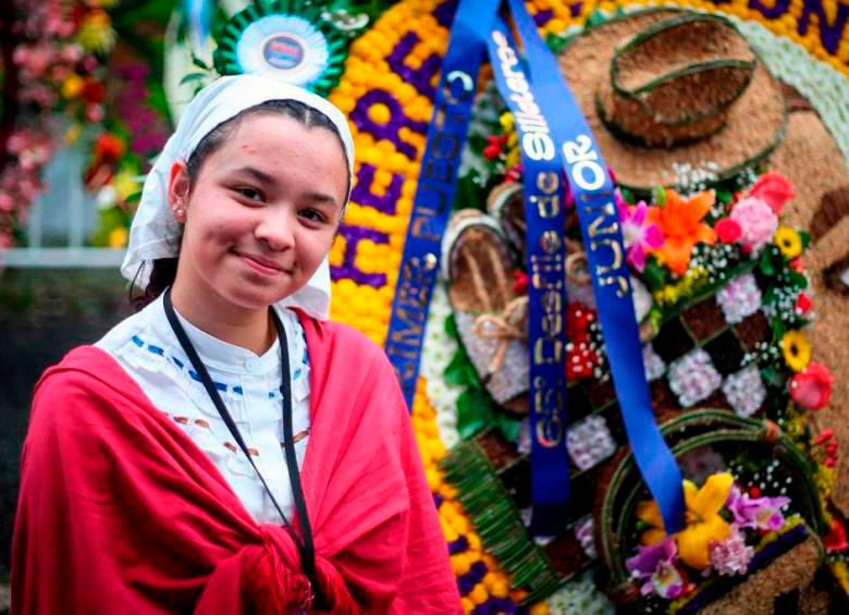 María Clara Benítez de la vereda La Palma es la ganadora de la categoría Junior. FOTO: Alcaldía de Medellín