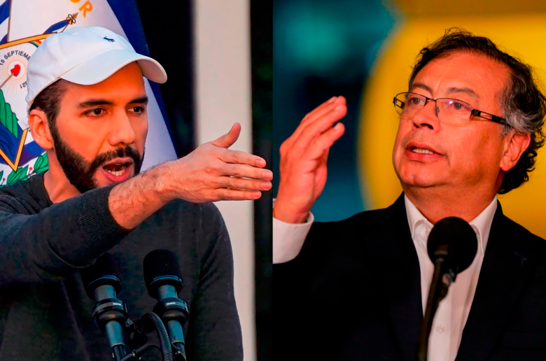 Bukele volvió a trinarle a Petro, esta vez para anunciarle la incautación de un cargamento de droga que era transportado por tres colombianos. FOTOS: GETTY