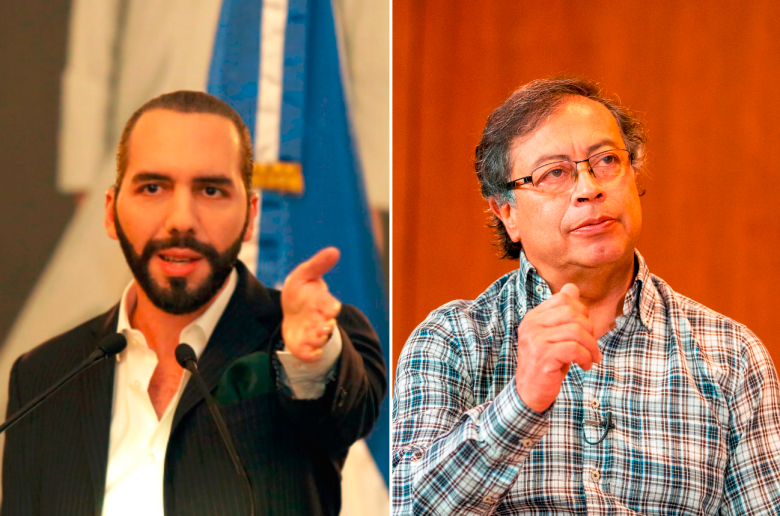 El presidente de El Salvador, Nayib Bukele trinó haciéndole guiño al escándalo que enfrenta el presidente Gustavo Petro. FOTO: Colprensa