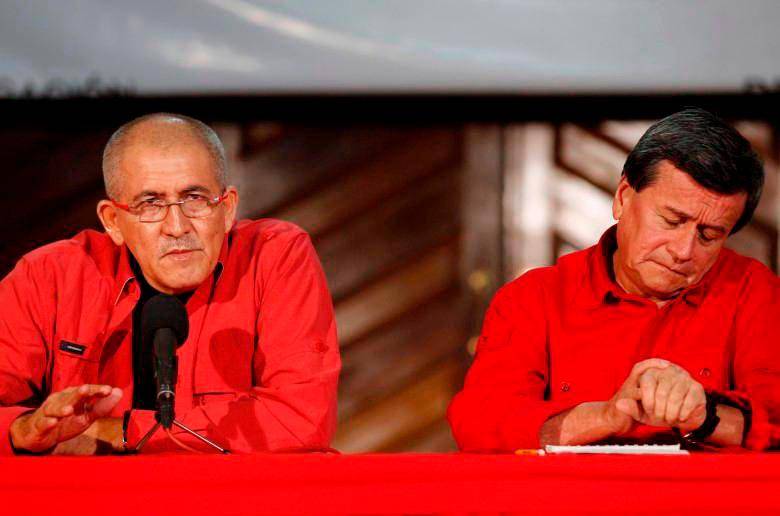 Alias Antonio García y Pablo Beltrán, cabecillas del ELN. FOTO: COLPRENSA