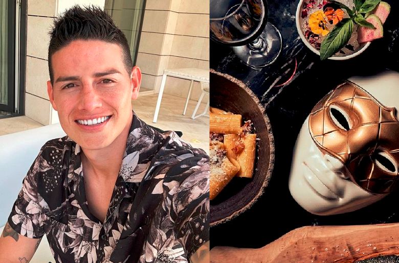 James ingresa al mundo de la gastronomía con restaurante Arrogante. Foto: Tomada del instagram @jamesrodriguez10 y @arrogante bogota. 