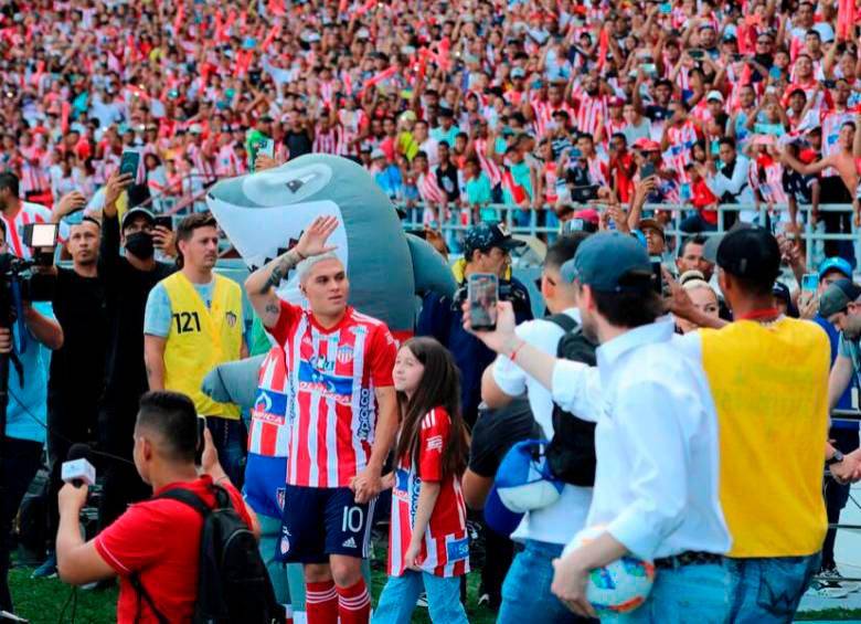 Juan Fernando Quintero fue el fichaje estelar del Junior para este temporada. SIn embargo, no ha podido marca su primer gol con el cuadro tiburón. FOTO: COLPRENSA 