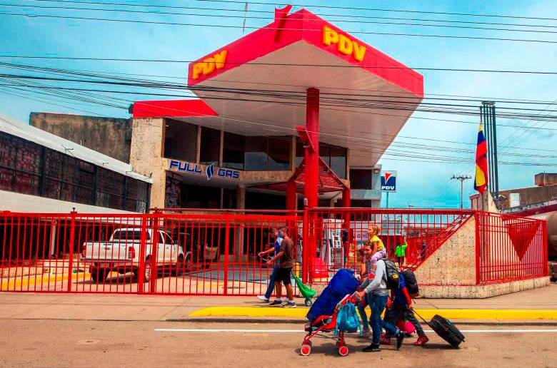 Estación de combustible de PDVSA en la frontera entre Venezuela y Colombia. FOTO Camilo Suárez 