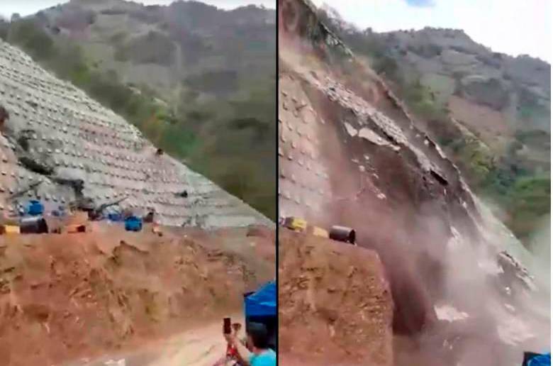 Se vino la montaña en las obras de Pacífico 1 en Antioquia