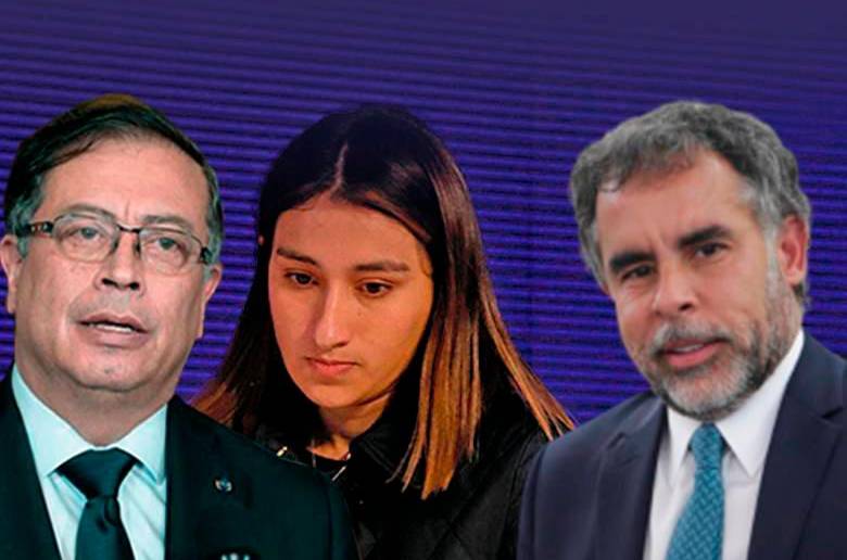 Gustavo Petro, Laura Sarabia y Armando Benedetti. FOTO: Cortesía 