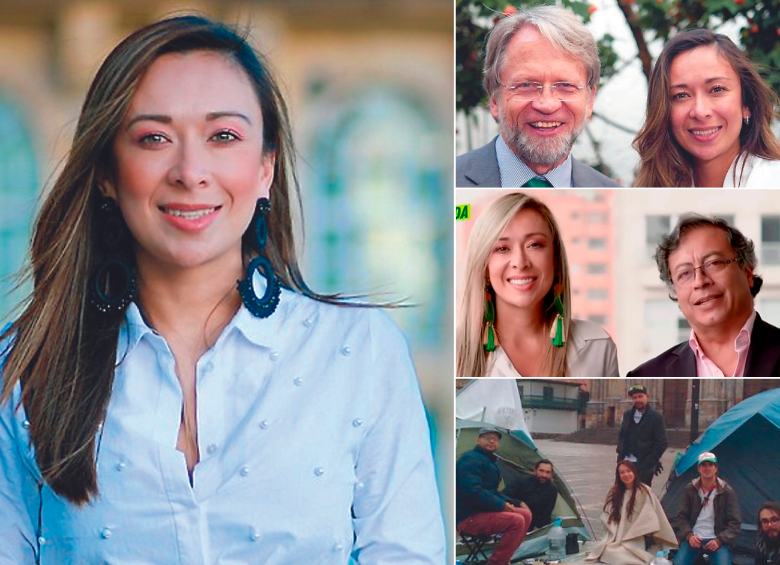 La carrera política de la representante a la Cámara, Katherine Miranda, ha estado marcada por su activismo, y para tratar de catapultar su imagen pública se ha ‘escampado’ bajo la sombrilla de políticos como Antanas Mockus y Gustavo Petro. FOTOS CORTESÍA