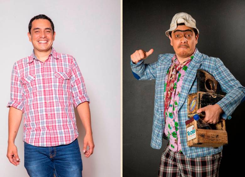 Dany Hoyos es el creador e intérprete de Suso, El Paspi. El fin de semana tienen obra en el teatro de la U. de M. FOTO Carlos Velásquez