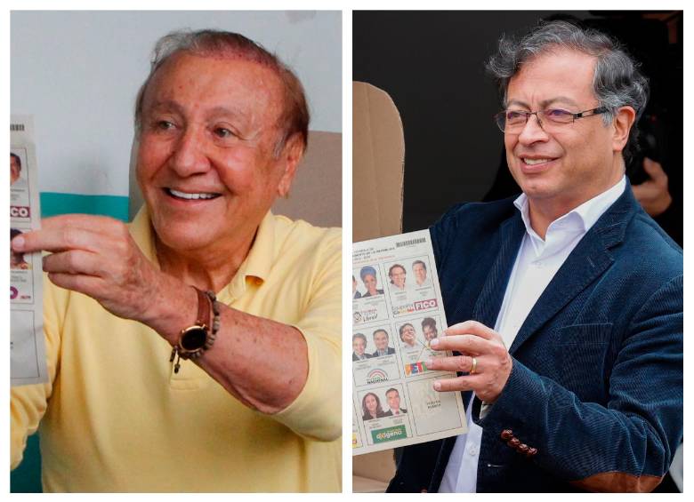 Rodolfo Hernández y Gustavo Petro pasaron a la segunda vuelta. FOTOS EFE Rodolfo Hernández y Gustavo Petro pasaron a la segunda vuelta. FOTOS EFE