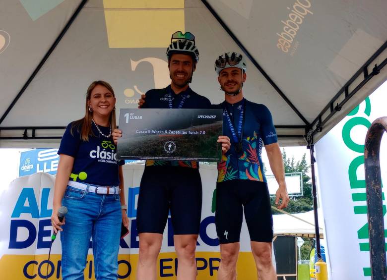En la categoría hombres del Medio Fondo el primer lugar lo obtuvo Santiago Llano Naranjo. FOTO Manuel Saldarriaga