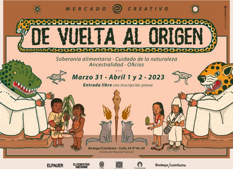 El mercado local en el que habrá emprendimientos, gastronomía y música local. ILUSTRACIÓN: Cortesía