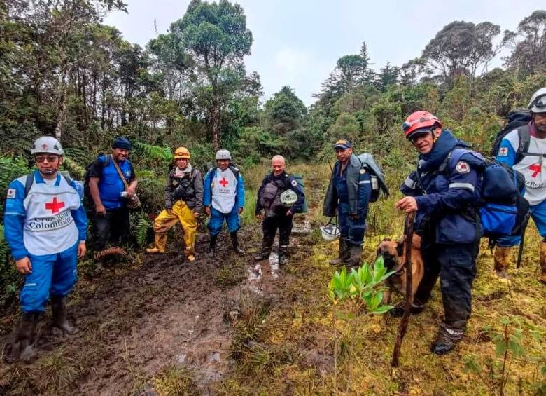 Tres de los extraviados lograron salir primero y avisarle a los organismos de socorro la ubicación de los demás desaparecidos. FOTO CORTESÍA UNGRD
