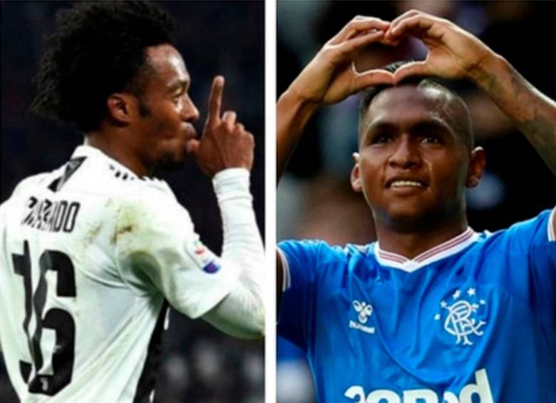 Juan Guillermo Cuadrado y Alfredo Morelos tuvieron acción este miércoles en la Champions. FOTOS: EFE